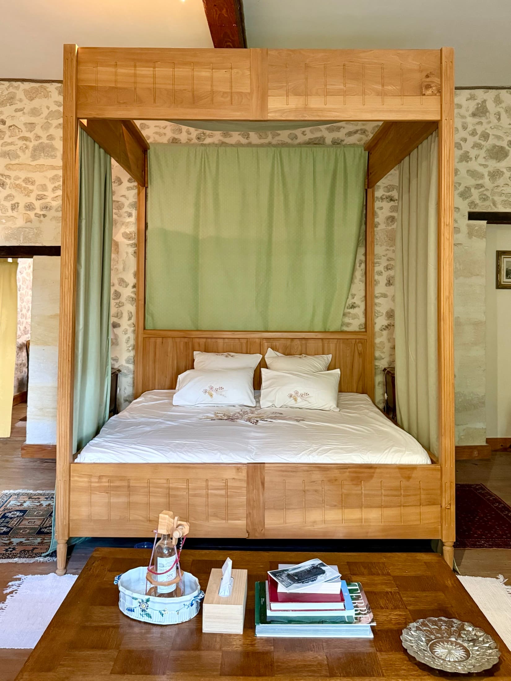 Lit Empereur à baldaquin de la chambre Aliénor