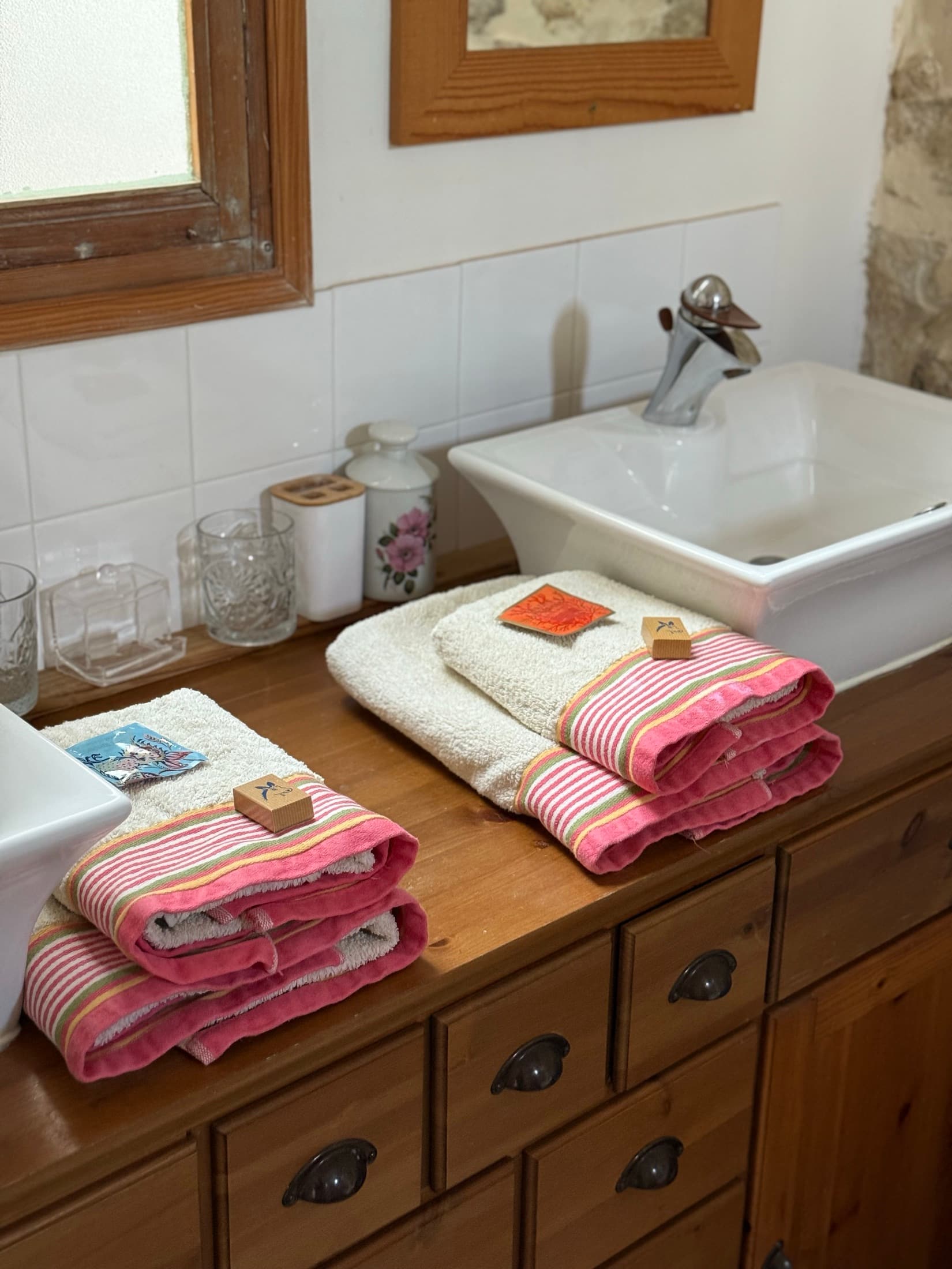 Détail de salle de bain de la chambre Mascaret